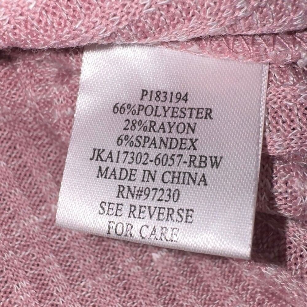 Almost Famous pink v neck top women’s size XL - Picture 7 of 9